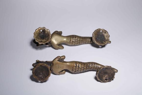 etna art gallery inca pair of copper doorknobs of tara