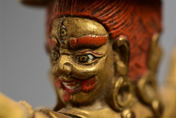 十八世纪喀尔喀蒙古铜鎏金白哈尔王