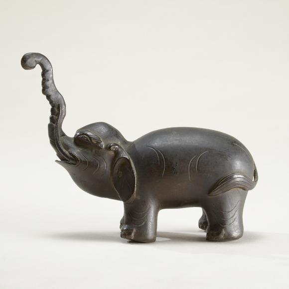 清代铜太平有象摆件