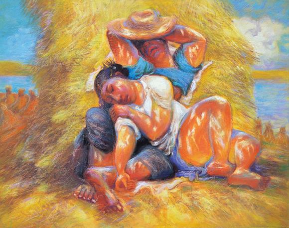 华艺国际罗中立 《故乡》组画系列