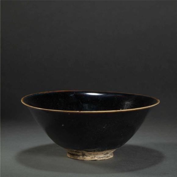 blackglazeddingkilnbowlfromsong宋代黑釉定窑碗