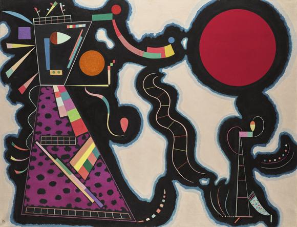 瓦西里·康丁斯基wassily kandinsky 《红色的圆》le rond rouge