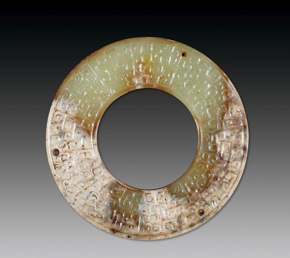 勾连雷纹玉璧ajadebi