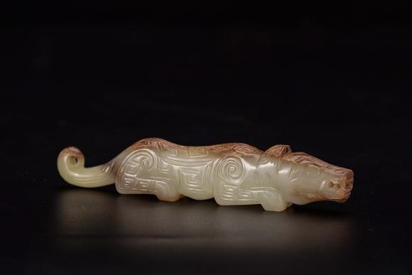 宋代或以上和田白玉圆雕玉虎songdynastyorearlierhetianwhitejade