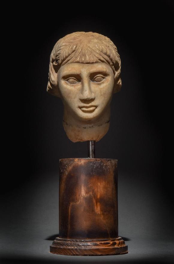 egyptian marble head of a woman_egyptian marble head of a woman