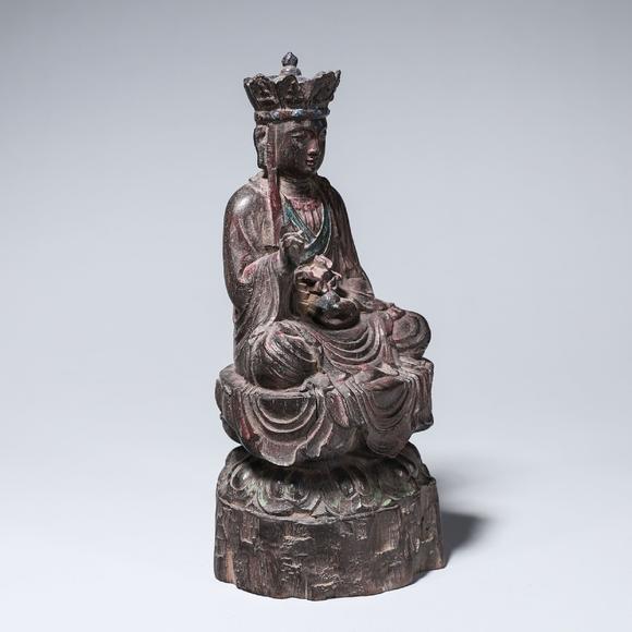 arosewoodbuddhastatue红酸枝金蝉子佛像
