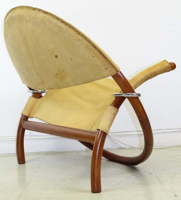 rare jorgen hovelskov danish wooden circle chair
