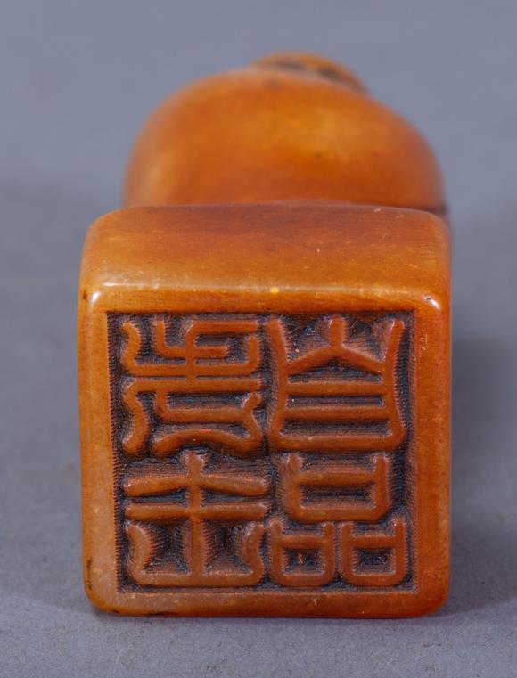 ancientchinesetianhuangstoneseal中国古代田黄石印章