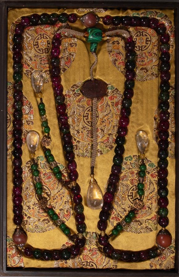 ancientchinesegemstonecourtbeads中国古代宝石朝珠