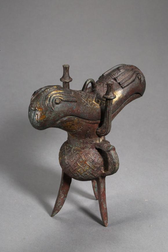 irvington auction inc中國商代青銅爵杯 shang dynast